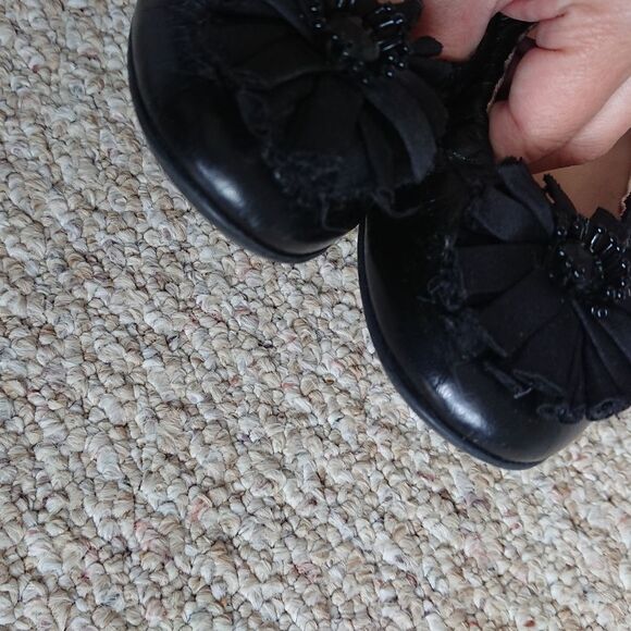 Ferca 81 Black Ballerina Flats size 37.5 - Picture 7 of 13